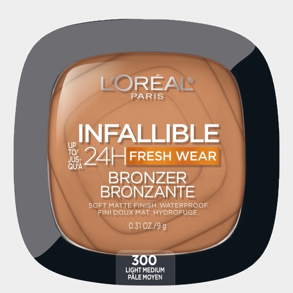 🆕👧🏽L'Oreal Infallible Bronzer #300 Light Medium 24H Fresh Wear 0.31 oz - Picture 1 of 6